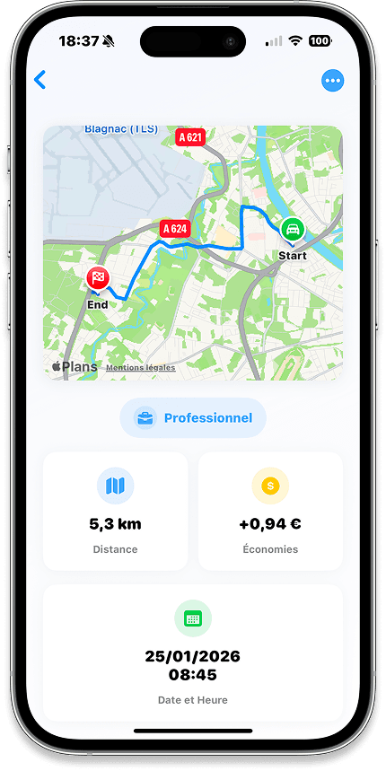 DriveStack App on iPhone